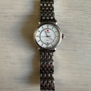 Michele Watch in great condition. Stainless steel and diamonds. BATTERY NEEDED